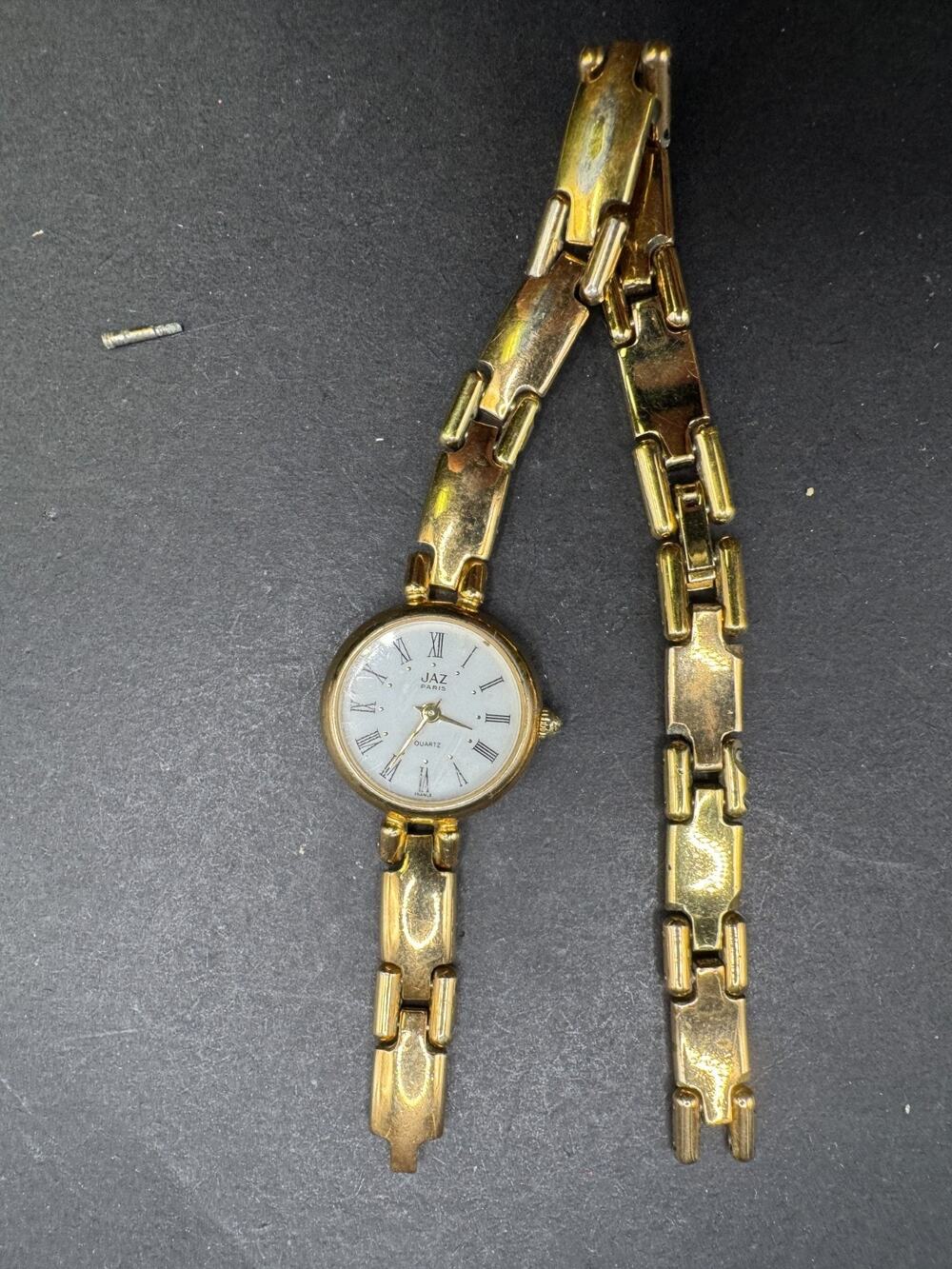 Vintage JAZ Paris France Quartz Women’s Watch Gold Tone Ladies Wristwatch